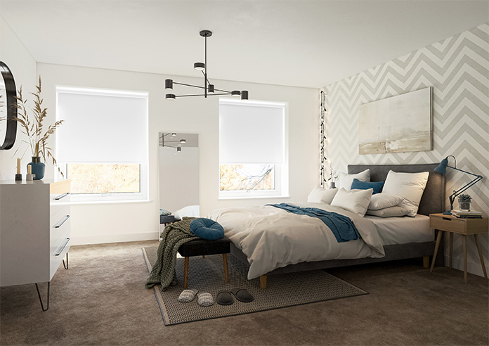 Florenza (Blackout), Fresh White - Twist&Fit Roller Blind - Image 7